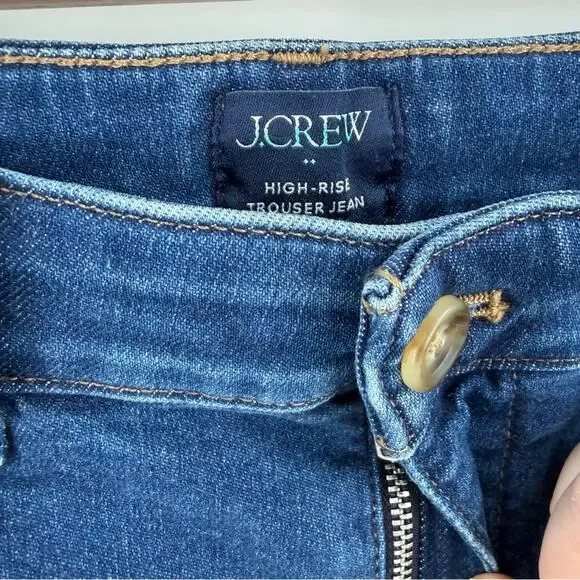 J Crew Petite High Rise Trouser Jean Size 27P - Picture 4 of 10